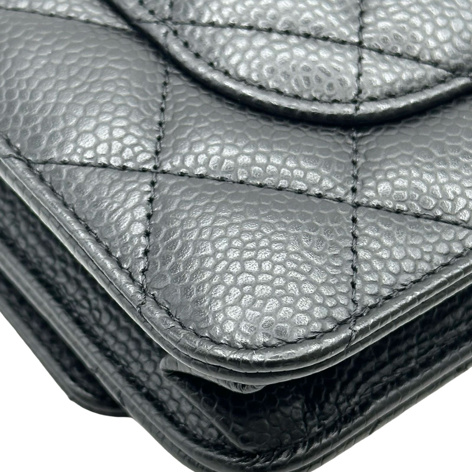 シャネル CHANEL マトラッセ チェーンウォレット AP0250 ブラック
