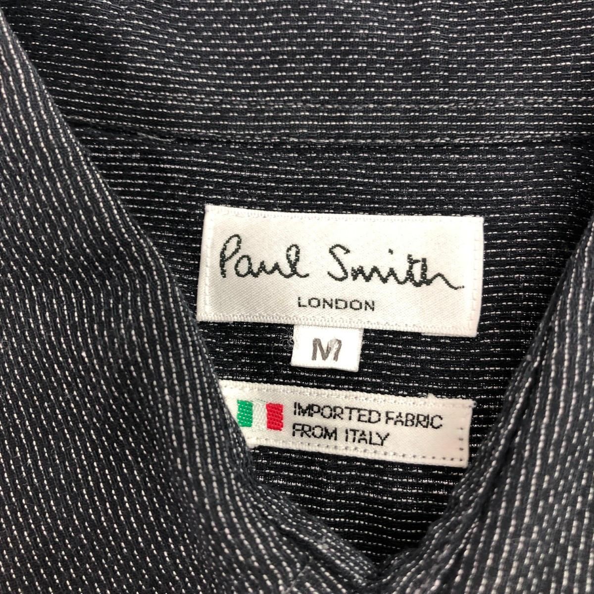 Paul Smith ポールスミス 長袖シャツ サイズ:M コットン    ブラック メンズ / 240001206580 Paul Smith ポールスミス 長袖シャツ サイズ:M コットン ブラック