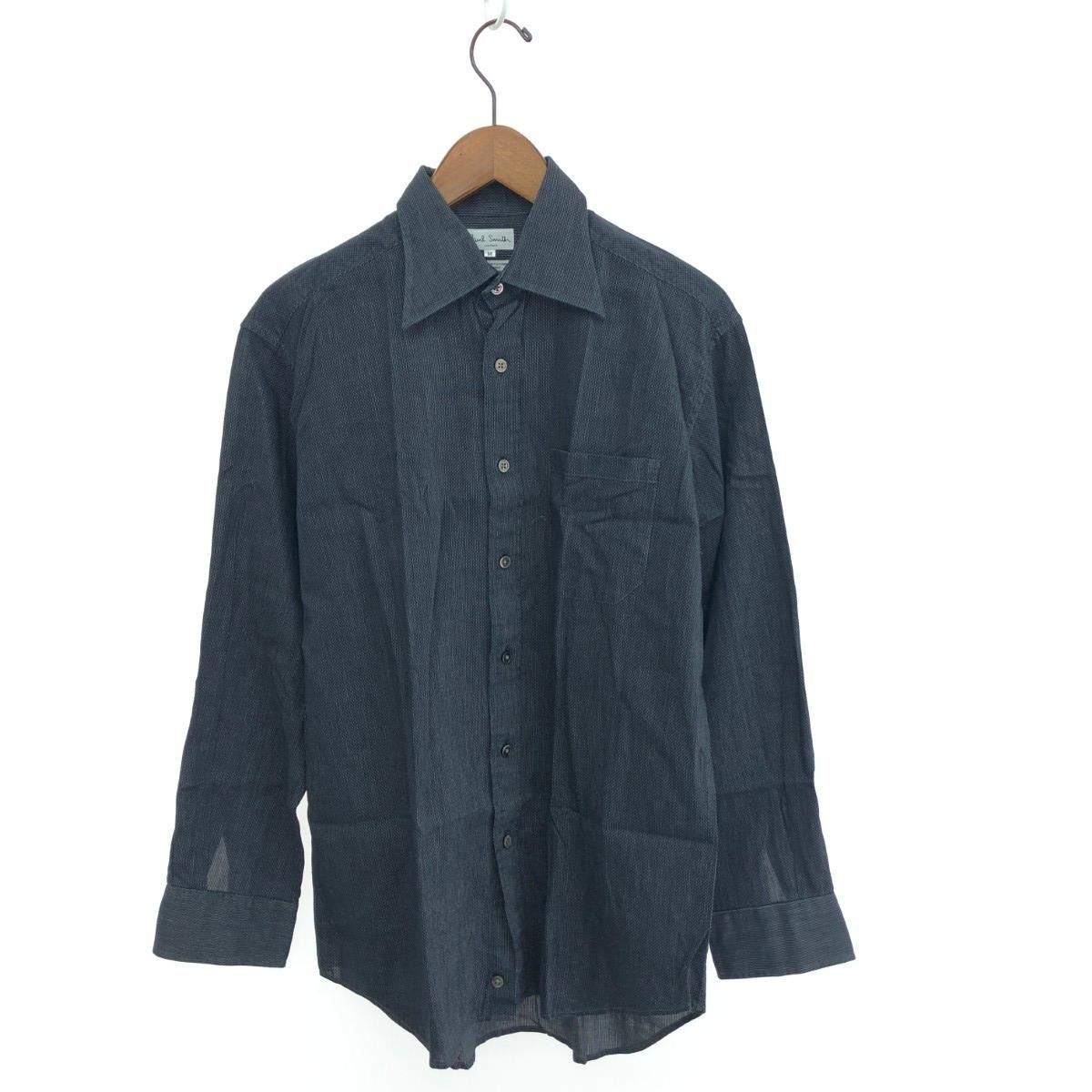 Paul Smith ポールスミス 長袖シャツ サイズ:M コットン    ブラック メンズ / 240001206580 Paul Smith ポールスミス 長袖シャツ サイズ:M コットン ブラック