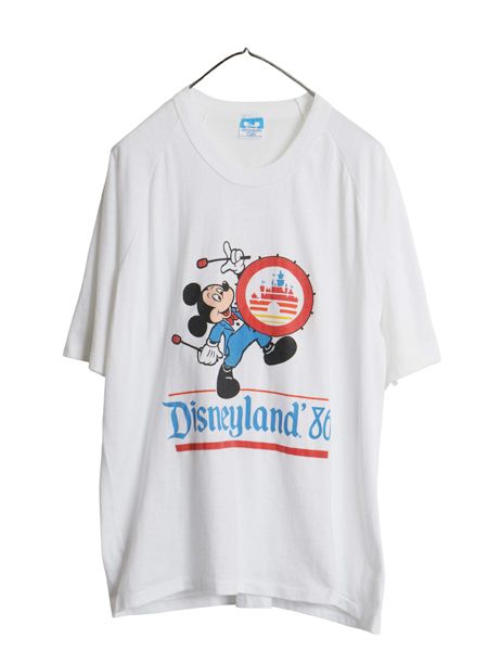 80s USA製 ミッキー プリント Tシャツ メンズ レディース XL ヴィンテージ ディズニー オフィシャル キャラクター イラスト 大きいサイズ