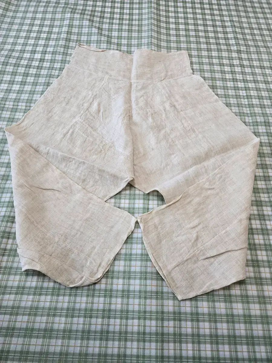 32ㅡ麻ズボンㅡウエストラインからㅡ95