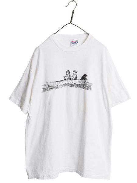 90s USA製 The Black Dog アート イラスト プリント Tシャツ メンズ レディース XL / オールド アニマル ドッグ グラフィック 大きいサイズ