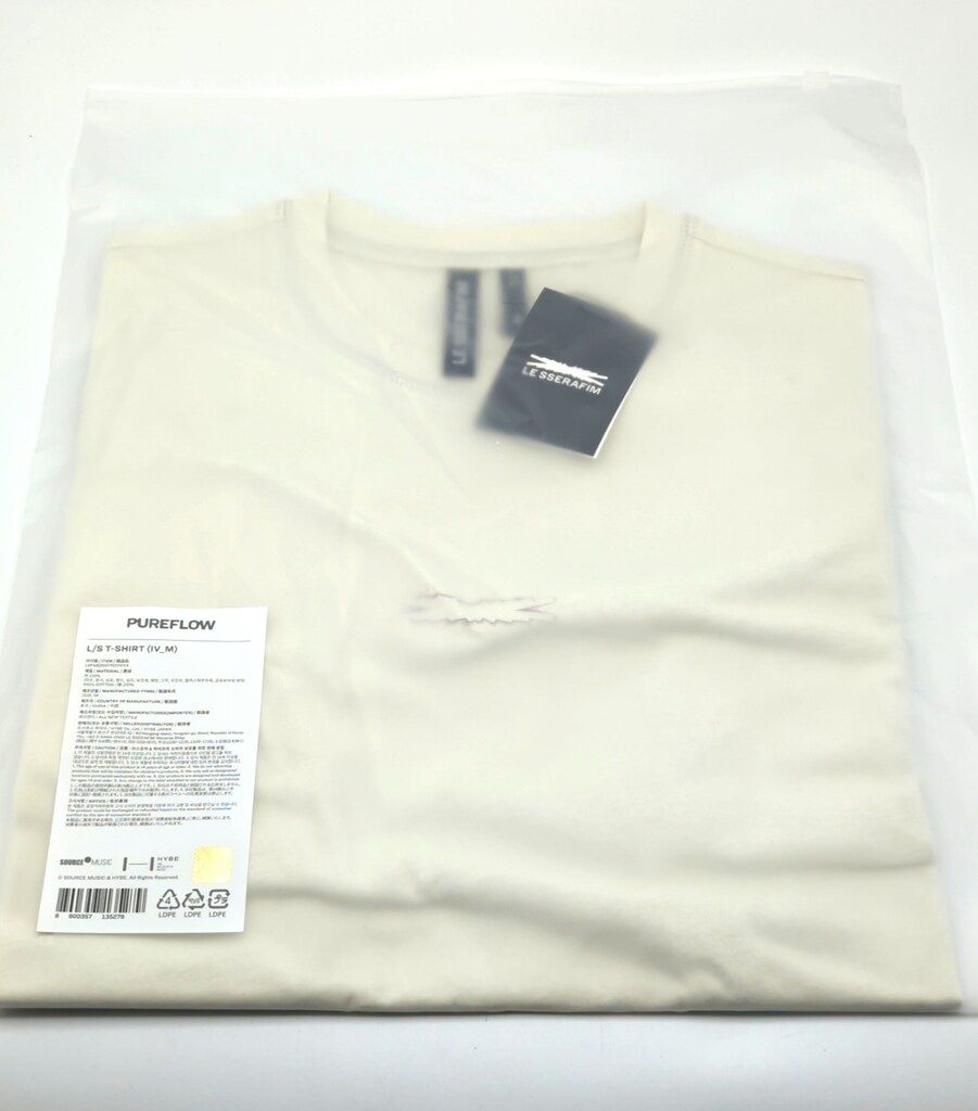 LE SSERAFIM PUREFLOW pt.1 POP-UP L/S T-SHIRT M