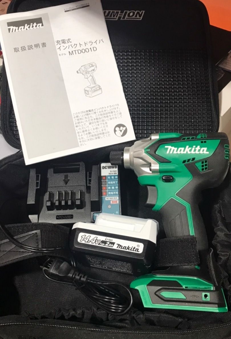 美品 Makita マキタ 充電式インパクトドライバー MTD-001DWA