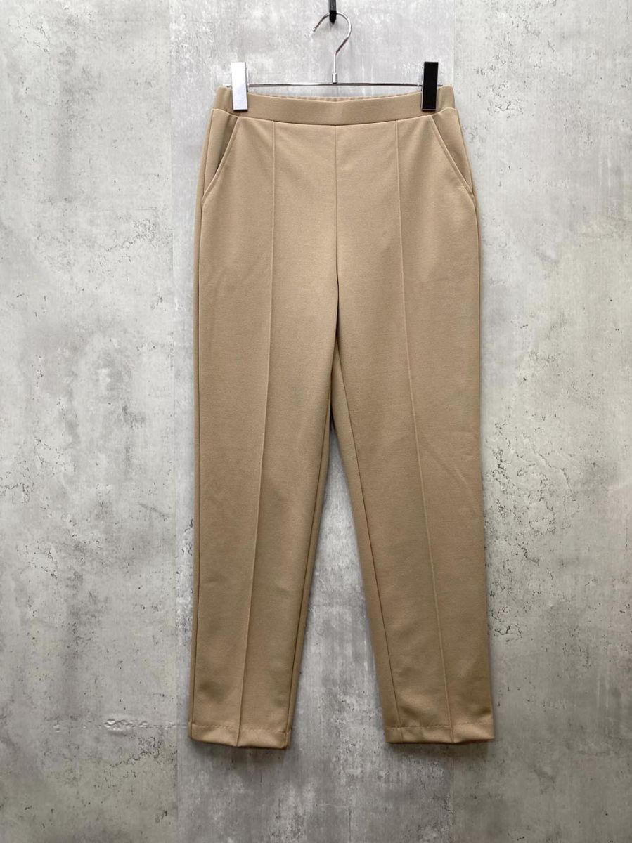 新品 sytyling free スタイリングフリー センタープレス テーパード パンツ size1/ベージュ ■◆◎レディース