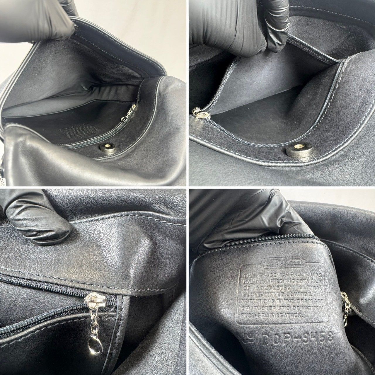 美品】COACH オールドコーチ 9458 フラップ ショルダーバッグ ブラック