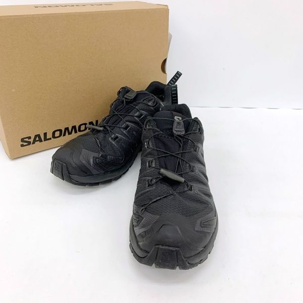 SALOMON サロモン スニーカー XA PRO 3D V9 ランニングシューズ 472701 オールブラック GORE-TEX トレーニング スポーツ メンズ 25.5cm ブラック 靴 DF19466■