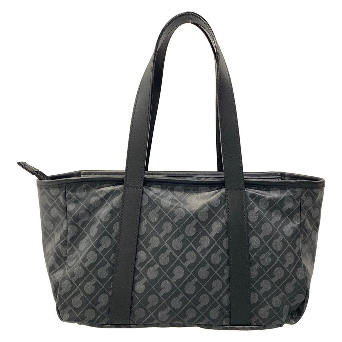GHERARDINI(ゲラルディーニ) ハンドバッグ美品 - グレー×黒 レザー 