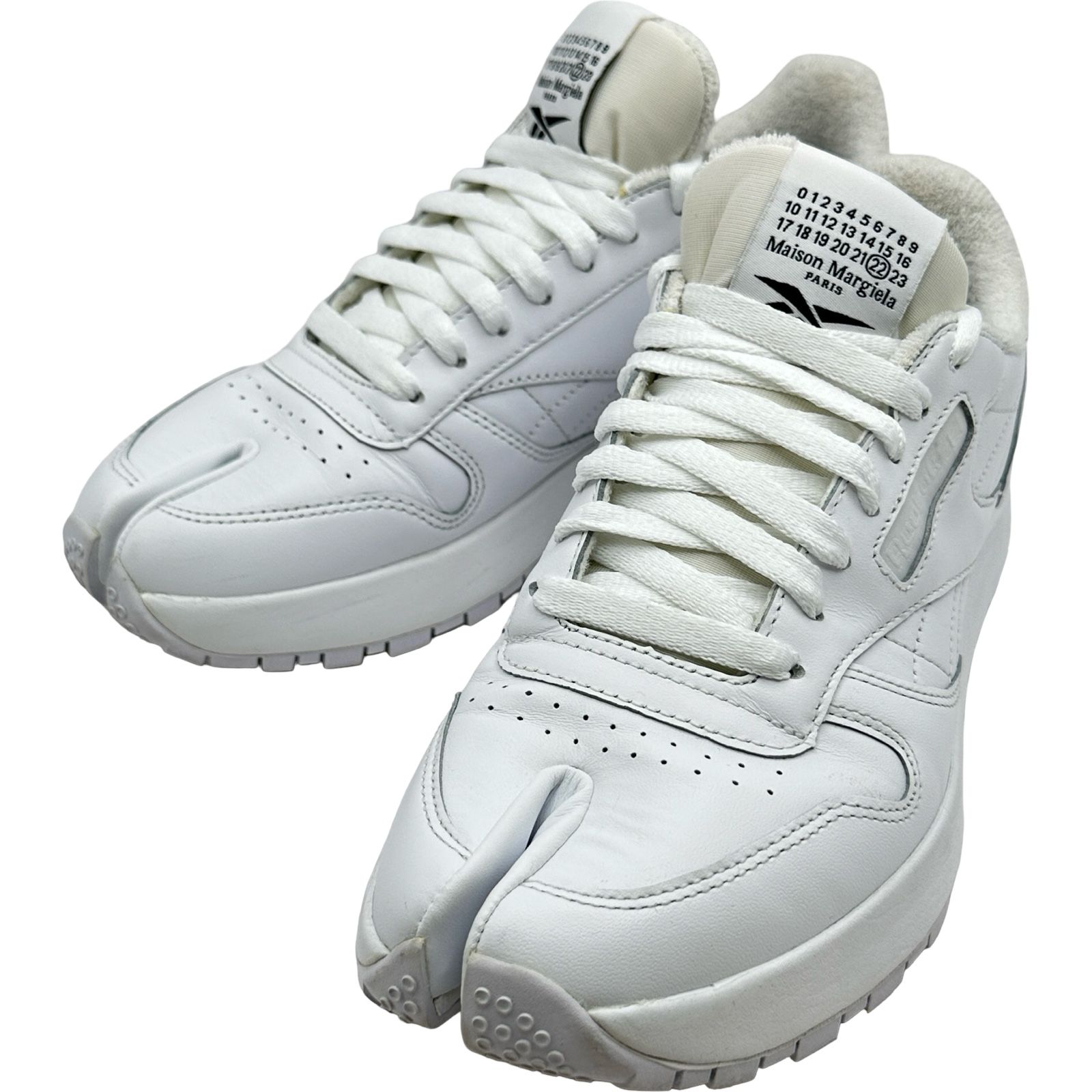メゾン マルジェラ Maison Margiela x Reebok タビローカットスニーカー H04865 ホワイト レザー メンズ スニーカー