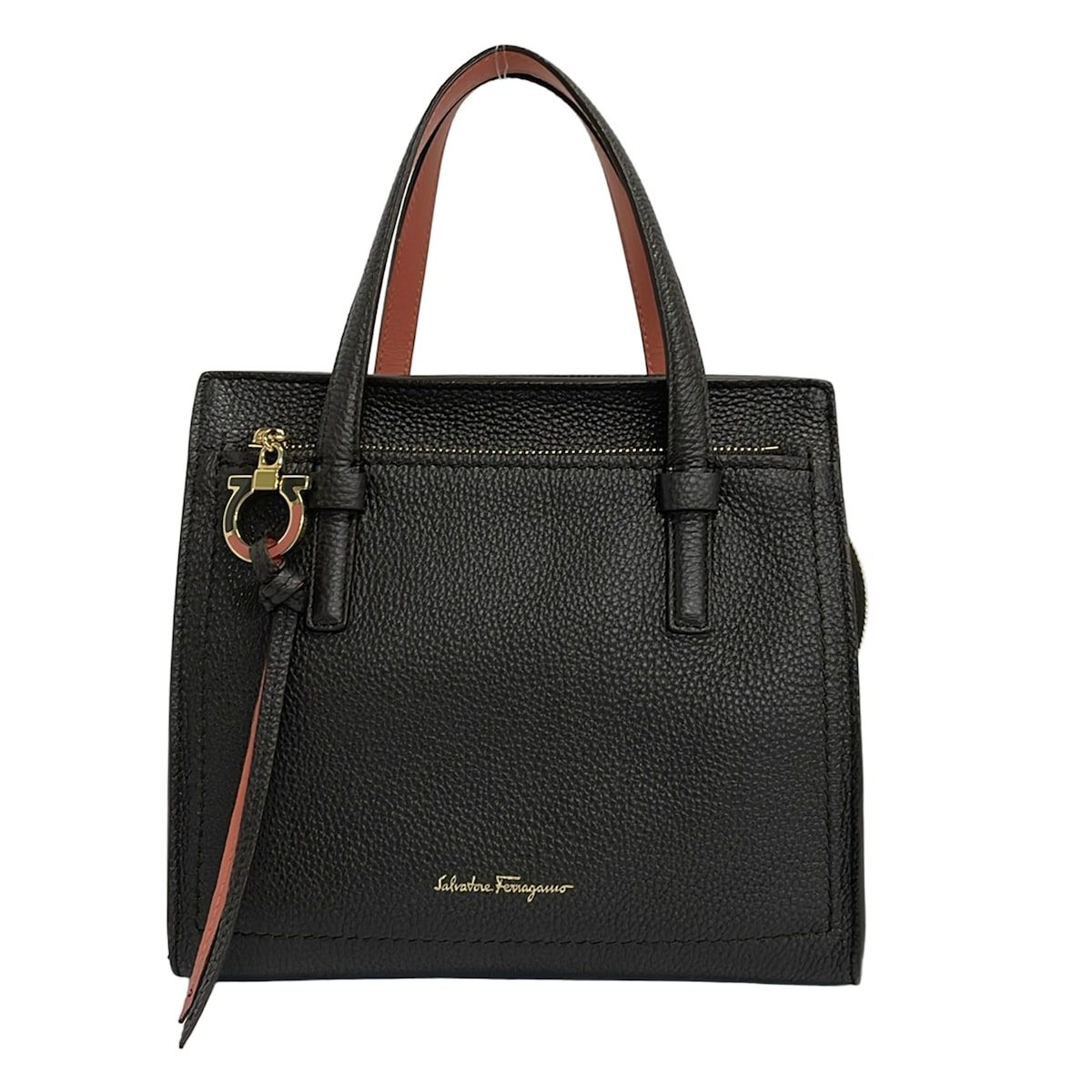 FERRAGAMO/SalvatoreFerragamo(サルバトーレフェラガモ) ハンドバッグ エイミー ダークブラウン レザー 27,430円