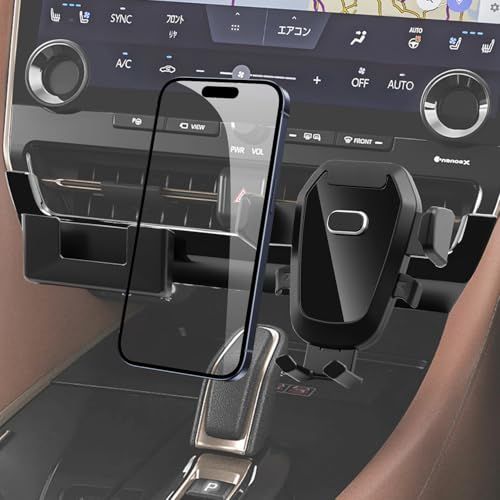 BIBIBO トヨタ 新型 アルファード ヴェルファイア 40系 専用 スマホホルダー 車載 携帯ホルダー カードケース 収納ボックス エアコン吹き出し口 車 スマホスタンド 360度回転 片手操作 ワンタッチ アルファード40 アクセサリー 内装パーツ as