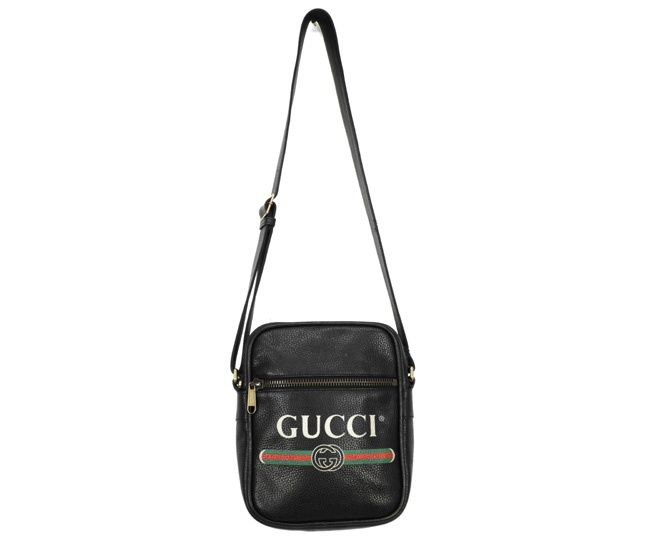グッチ GUCCI 【 523591 】 ヴィンテージ ロゴ プリント レザー