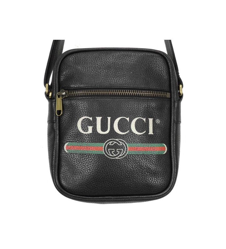グッチ GUCCI 【 523591 】 ヴィンテージ ロゴ プリント レザー