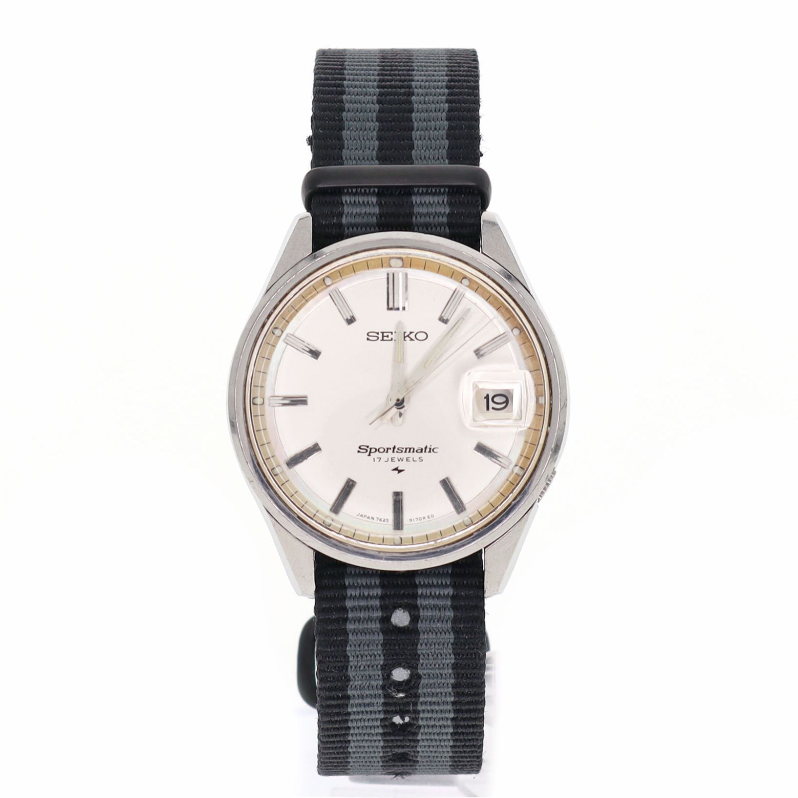 [Used] SEIKO Seiko 7625-8260 Sportmatic 17 Stone Automatic Date Display Vintage Ladies Mens Watch White Brand