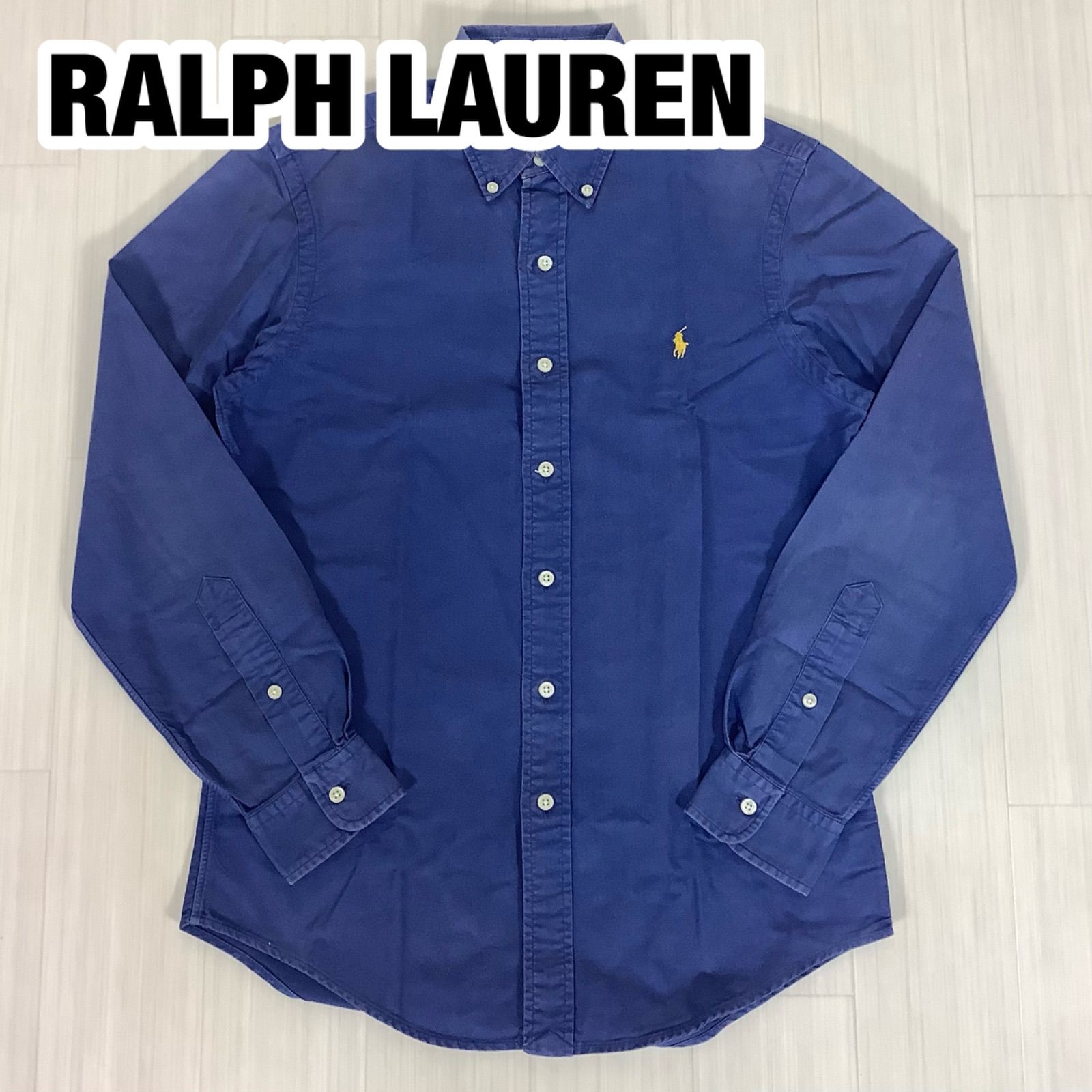 ラルフローレン 長袖シャツ 1XB ビッグサイズ ブルー BDシャツ RALPH LAUREN ラルフローレン 状態ポニー ボタンダウン 長袖シャツ BD