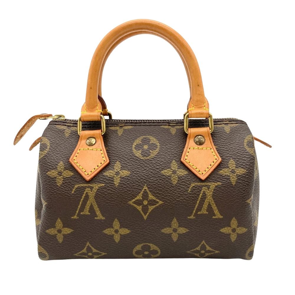 ルイヴィトン LOUIS VUITTON ミニ スピーディ ハンドバッグ モノグラム キャンバス M41534 ブラウン TH0993 旧型 レディース【中古】