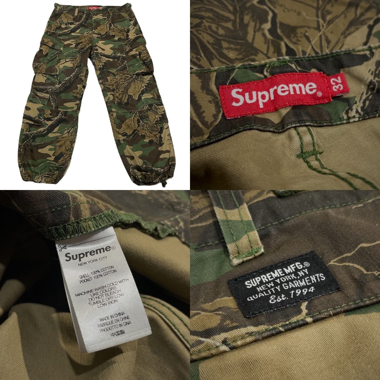 Supreme シュプリーム W32 22AW Small Box Logo Cargo Pants スモール