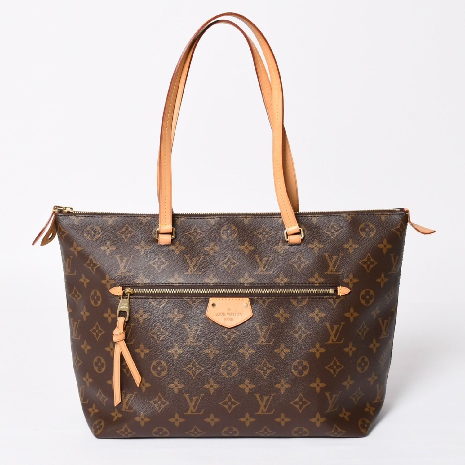 極美品 LOUIS VUITTON ルイヴィトン Iena MM イエナMM トートバッグ M42267 モノグラム ブラウン ゴールド金具 中古 4a004201