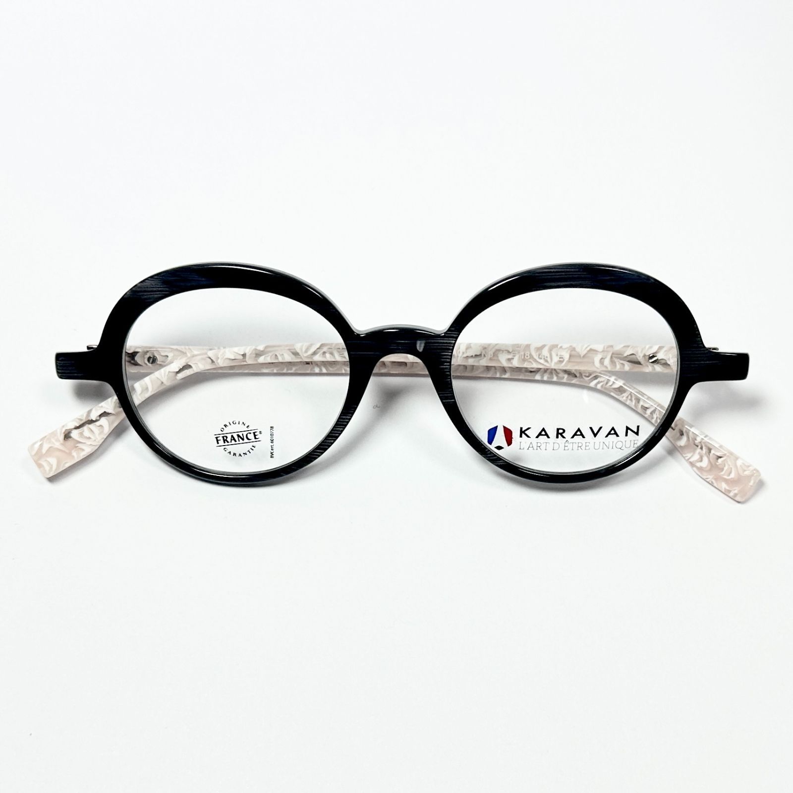 純正新品 フランス製 KARAVAN メガネ 純正ケース・クロス付き KA0107 NP カラヴァン Frame France 送料無料