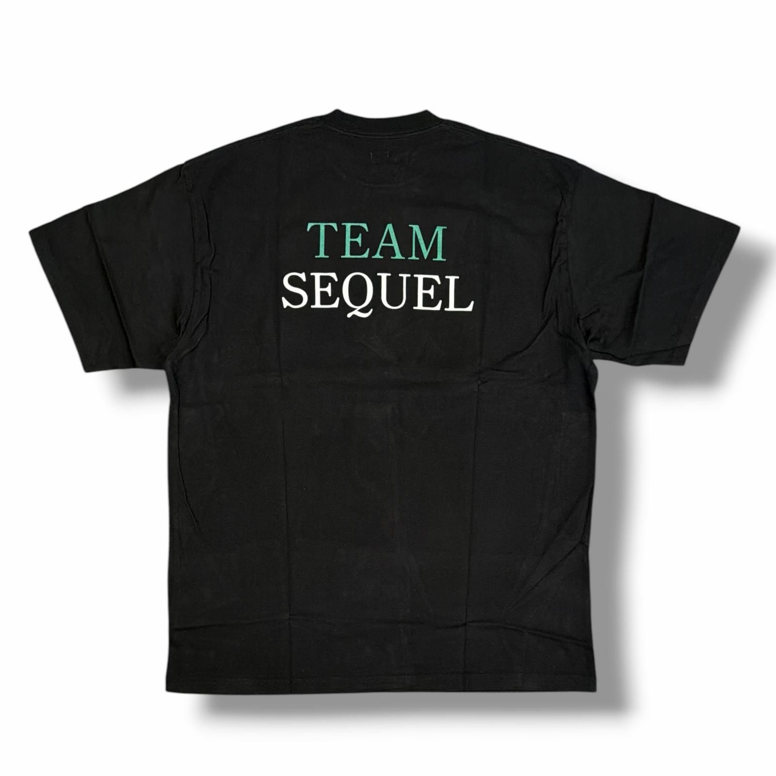 参考上代14300円 未使用 SEQUEL 25SS T-SHIRT/BLACK プリントTシャツ