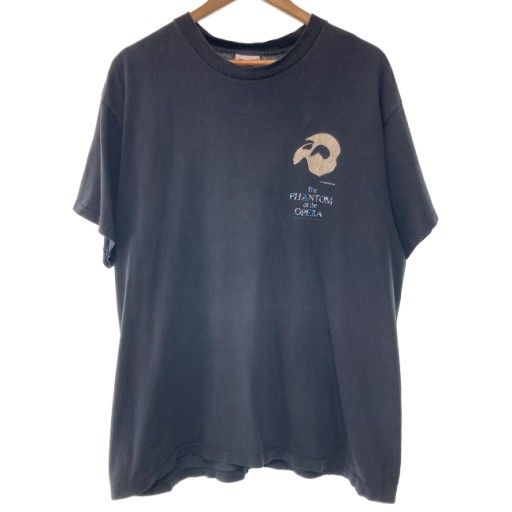 【中古】　TENNESSEERIVERGOLD　Tシャツ　半袖　トップス　クルーネック　オペラ座の怪人　ミュージカル　プリント　オーバーサイズ　USA製　古着　/7333