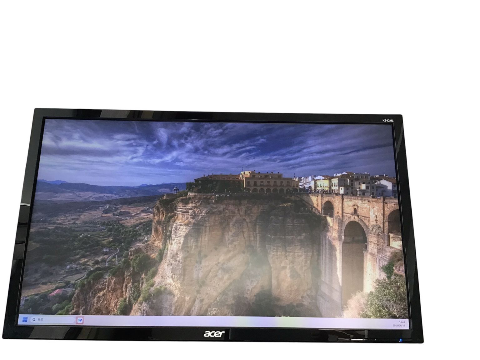 【美品】Acer K242HL 中古】Acer 24インチディスプレイ K242HL - メルカリ