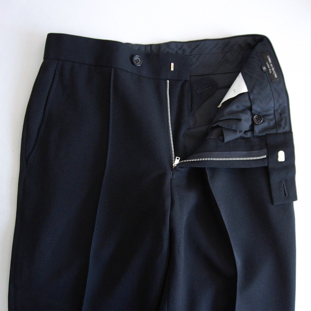 【田中オム】コムデギャルソンオム スラックス チノパン ブラック AD2003 AD2001/アーカイブ】COMME des GARCONS HOMME【00s ワンタック