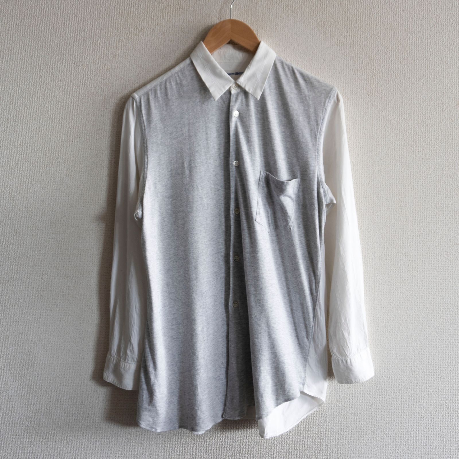 Comme Des Garçons SHIRT 切り返しシャツ M 美品】COMME des GARCONS SHIRT【切り替えデザイン シャツ】 M