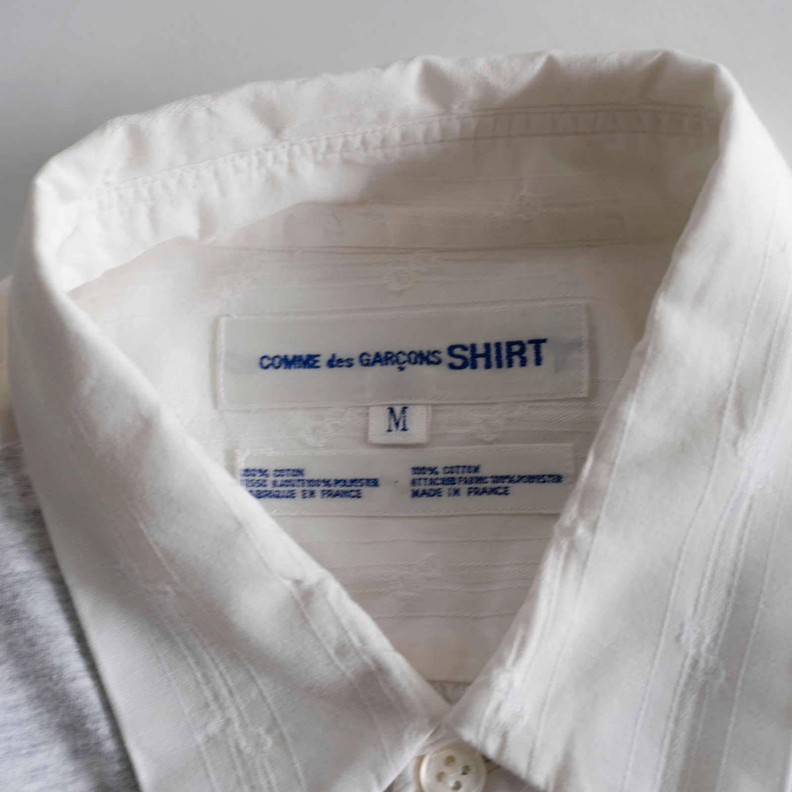 美品】COMME des GARCONS SHIRT【切り替えデザイン シャツ】 M