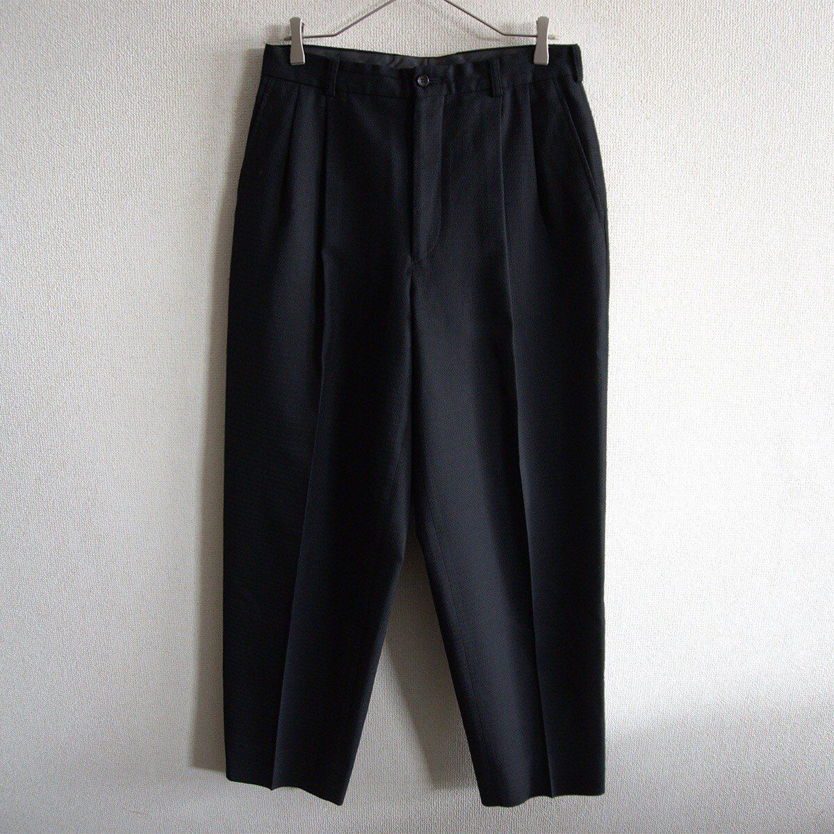 【AD1996/アーカイブ】COMME des GARCONS HOMME【90s スラックスパンツ】M ブラック コムデギャルソンオム 26060522