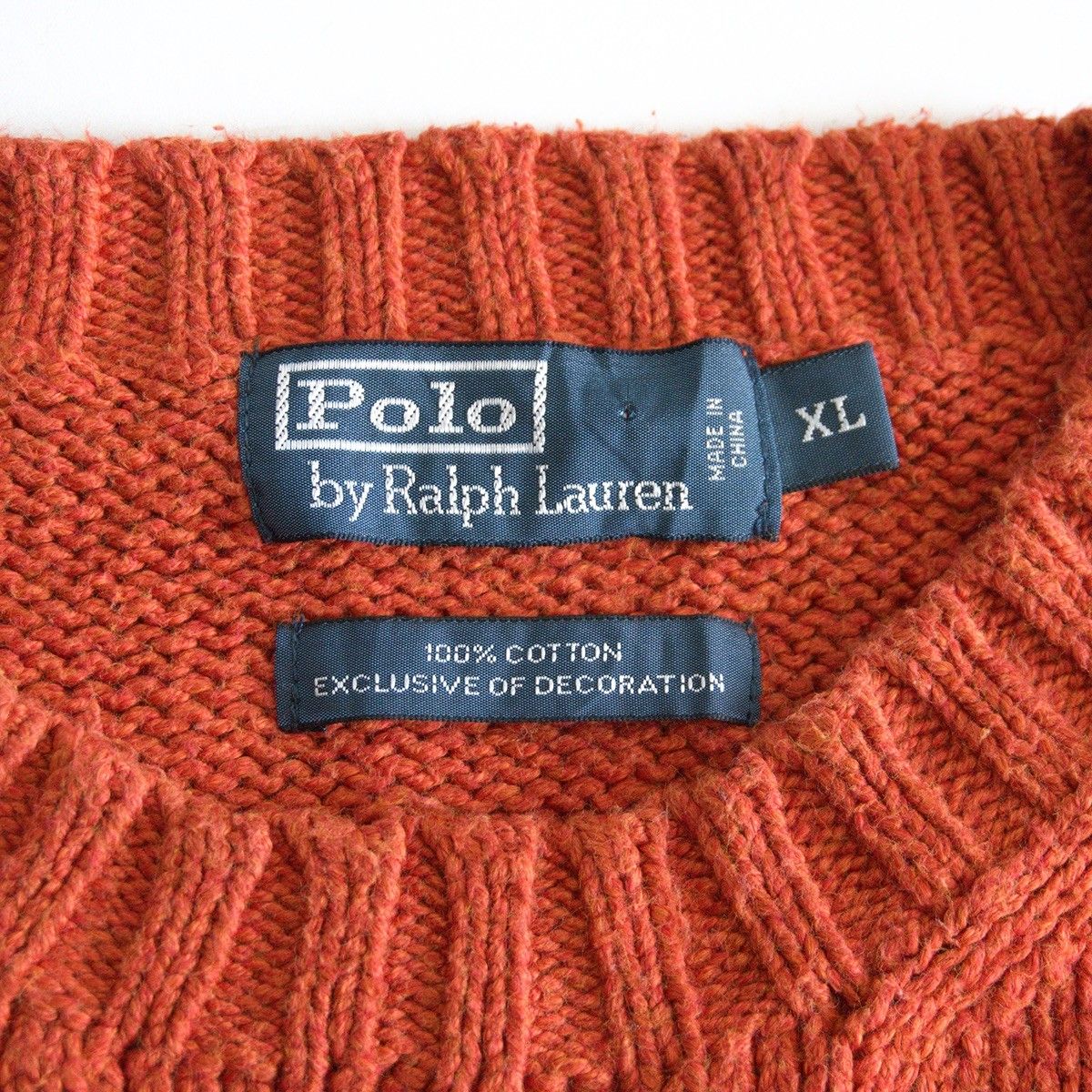 雰囲気抜群/90s】POLO RALPH LAUREN【コットン ニット セーター】XL