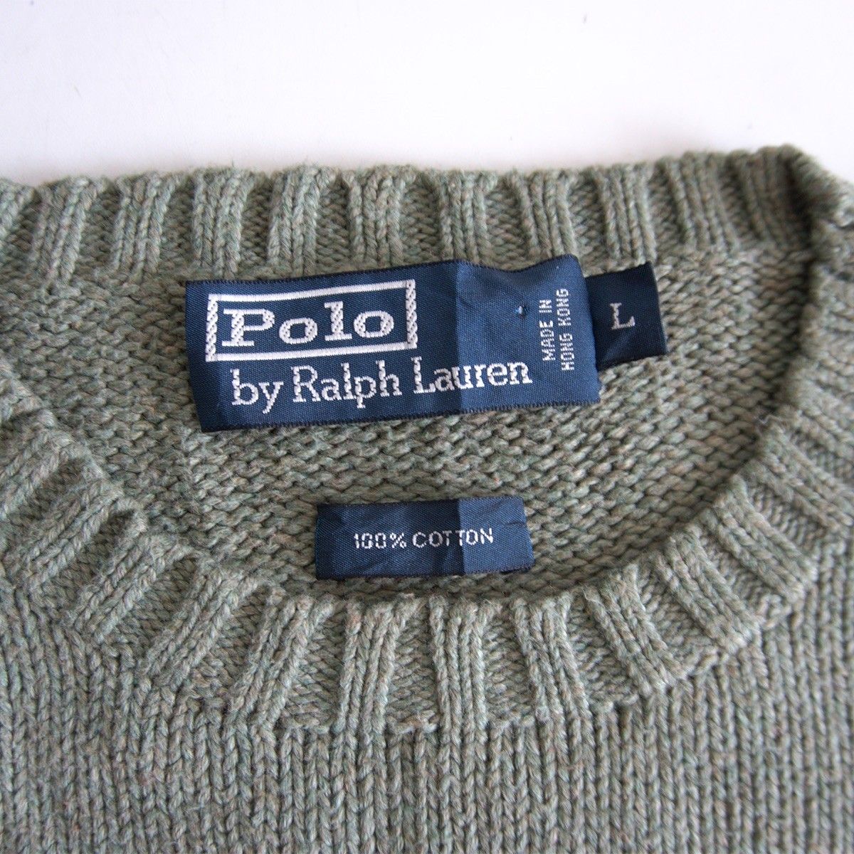 雰囲気抜群/90s】POLO RALPH LAUREN【コットン ニット セーター】XL