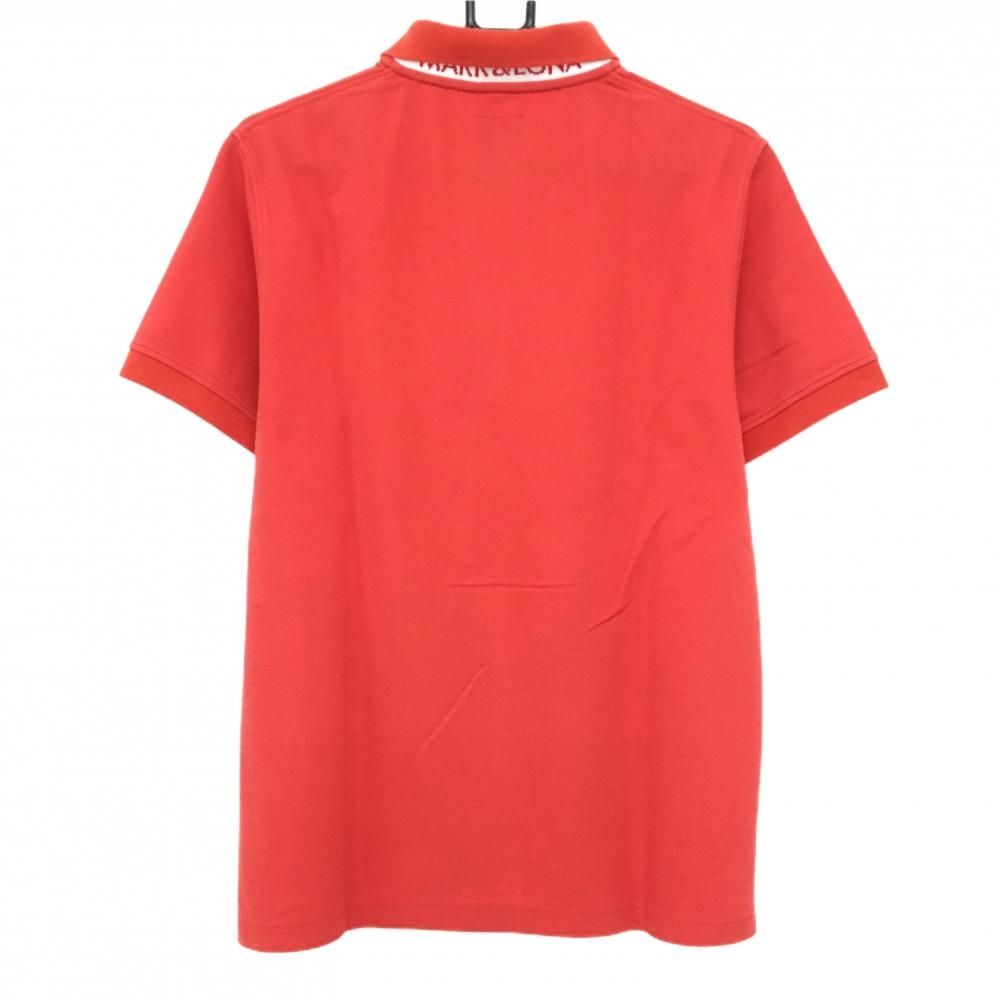 マークアンドロナ 半袖ポロシャツ レッド スカル メンズ XL ゴルフ