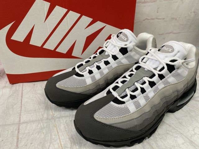 【中古】箱有 NIKE ﾅｲｷ ｽﾆｰｶｰ Air Max 95 OG Big Bubble HM4740-007 ﾎﾜｲﾄ/ｸﾞﾚｰ 27.5cm 991921395