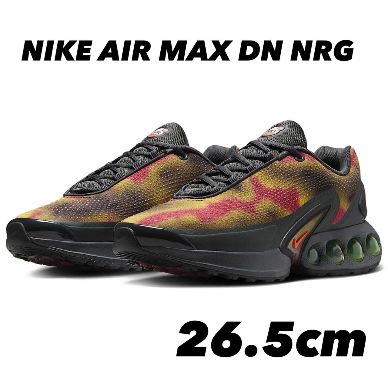 ナイキ エア マックス Dn NIKE AIR MAX Dn ダークスモークグレー/ブラック/スイートビート/レッドオービット IB7025-001 26.5cm