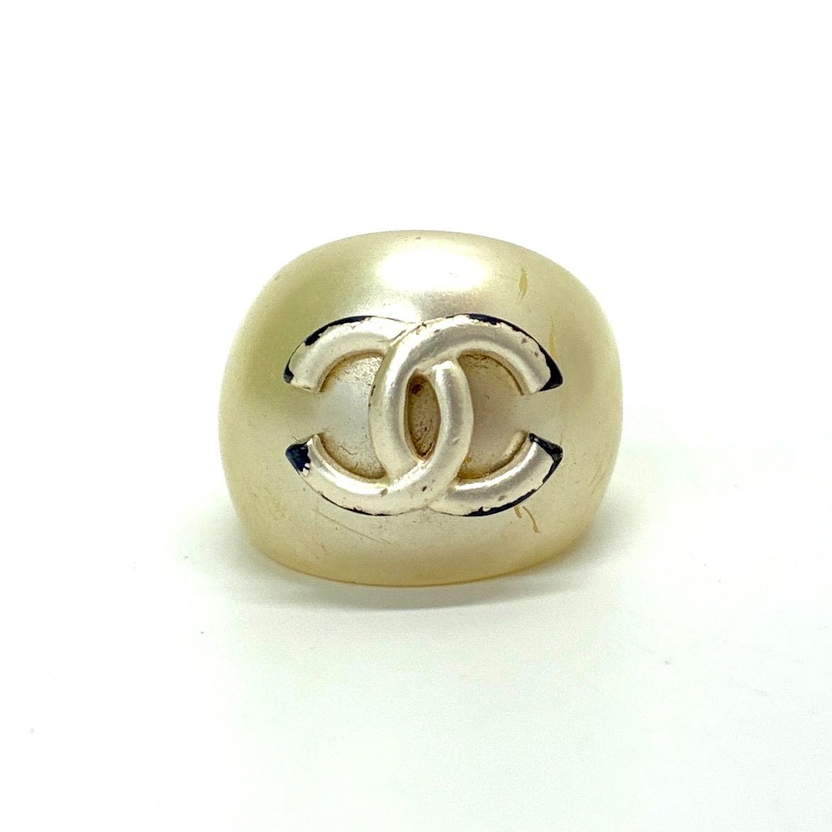 ◇CHANEL◇シャネル ココマーク リング ホワイト ◇◇ - メルカリ