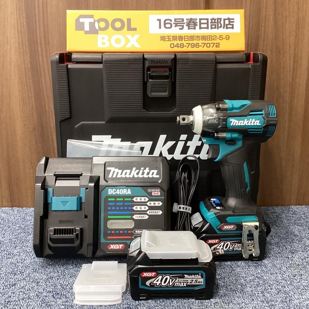 【未使用】makita/マキタ TW004GRDX 40Vmax充電式インパクトレンチ ※ケース傷・汚れ有 【201】