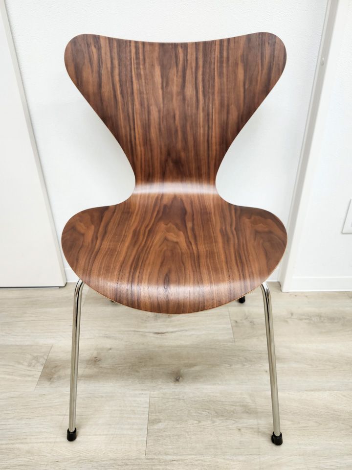 【展示品】定価2.8万 ダイニングチェア ウォールナット 1脚単品 完成品 プライウッドチェア 北欧 韓国 モダン シンプル おしゃれ【送料無料】