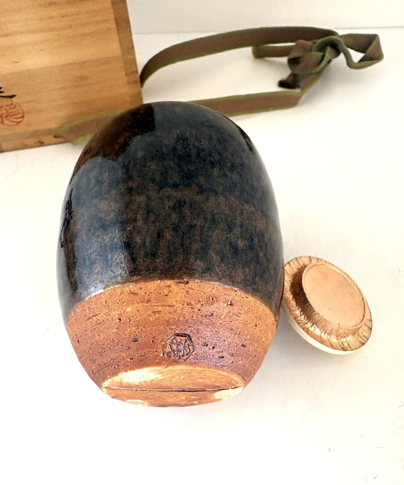 山口茂】造 古瀬戸 茶入 牙蓋 仕覆 共箱付属 茶道具 - メルカリ