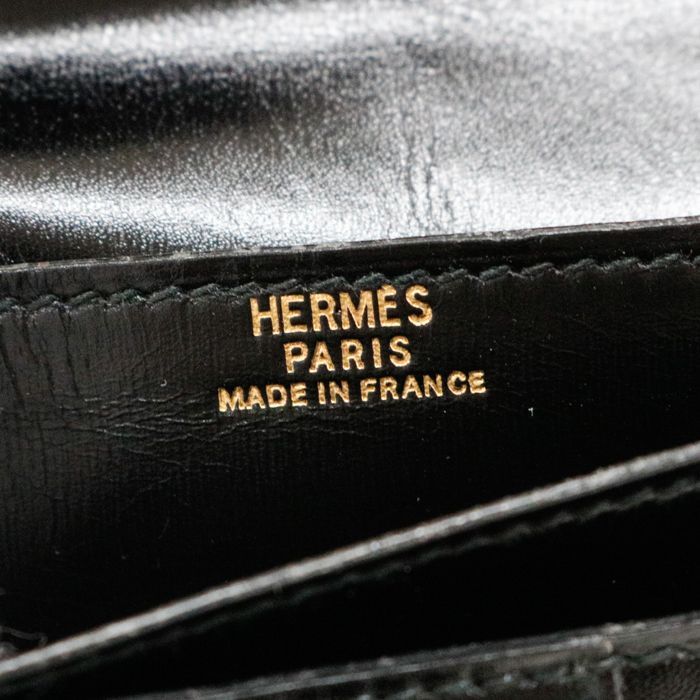 エルメス HERMES ベアンクラシック ボックスカーフ / クロコ (レザー