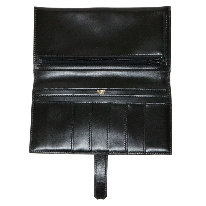 エルメス HERMES ベアンクラシック ボックスカーフ / クロコ (レザー