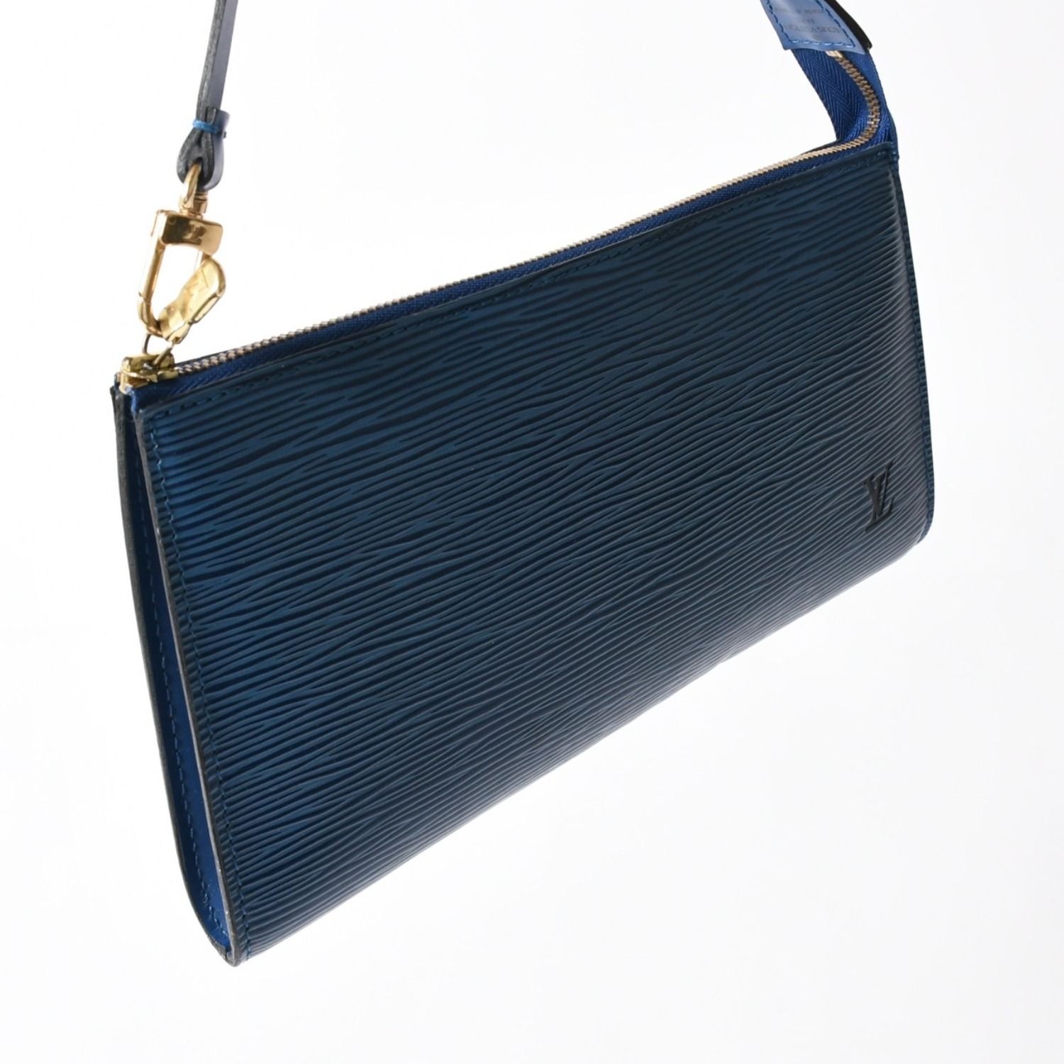 ルイヴィトン M52945 エピ ポシェット アクセソワール ポーチ ブルー 極美品 LOUIS VUITTON ルイヴィトン ポシェット アクセソワール ワン