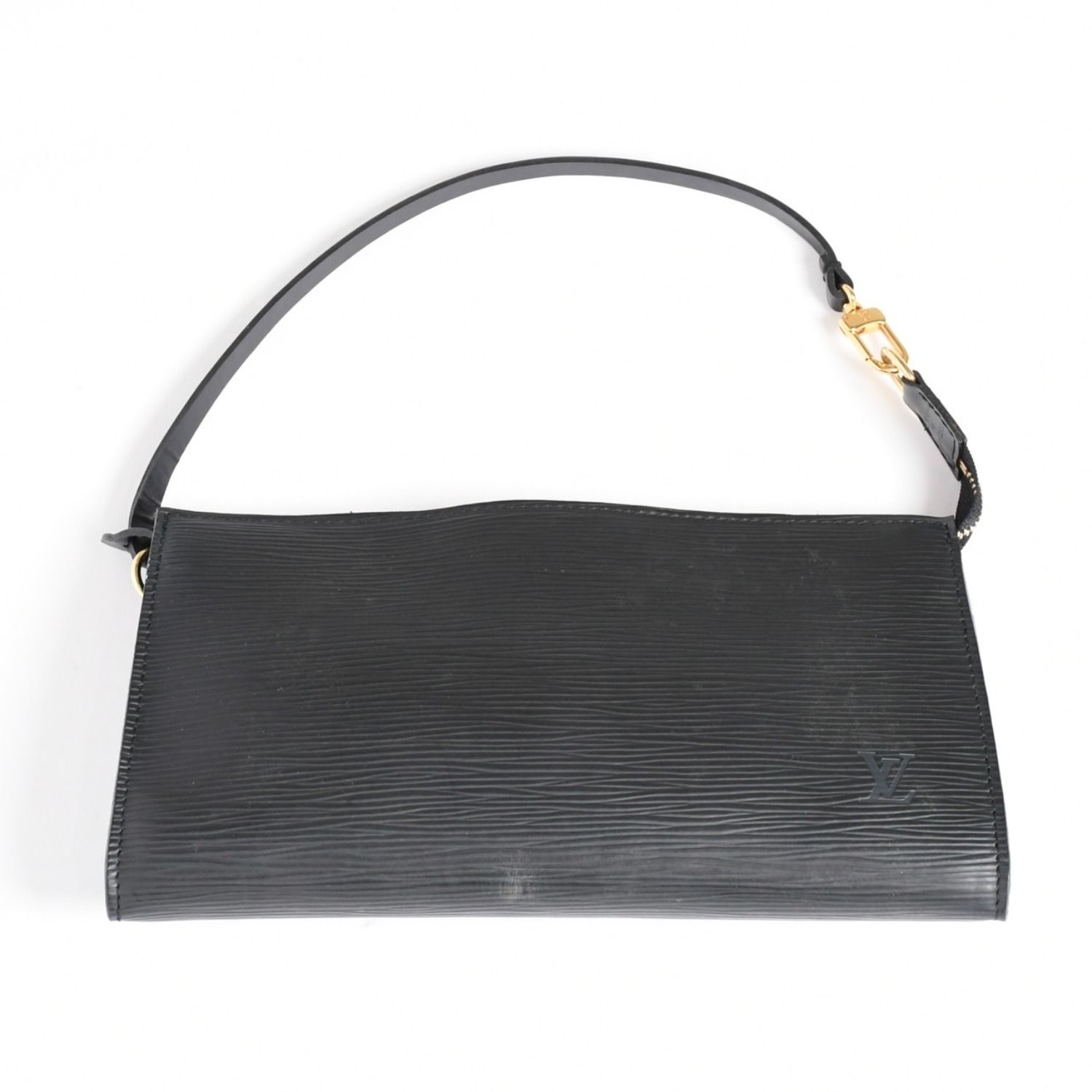 極美品 LOUIS VUITTON ルイヴィトン ポシェット アクセソワール アクセサリーポーチ M52942 エピ ブラック ゴールド金具 中古 4a004180 46,200円