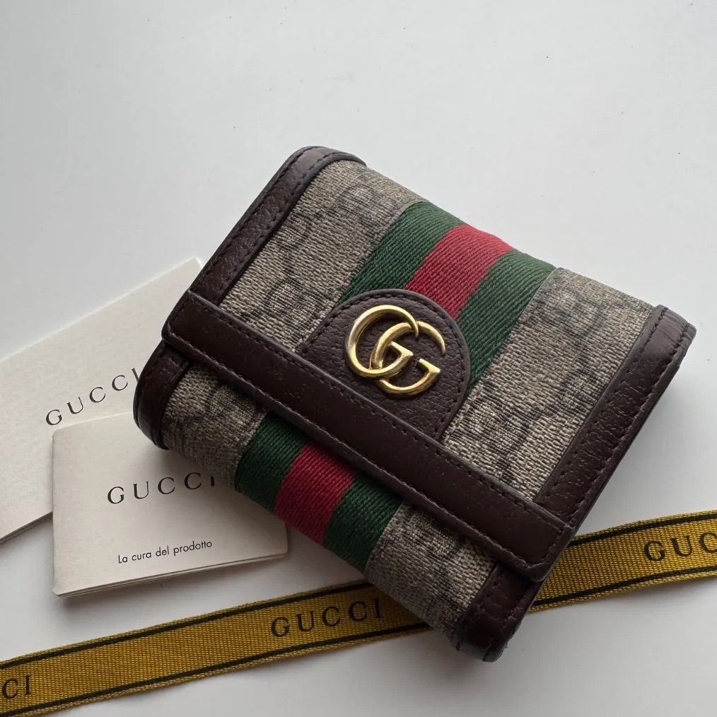 【限定価格】 497 GUCCI グッチ オフィディア 3つ折り 財布