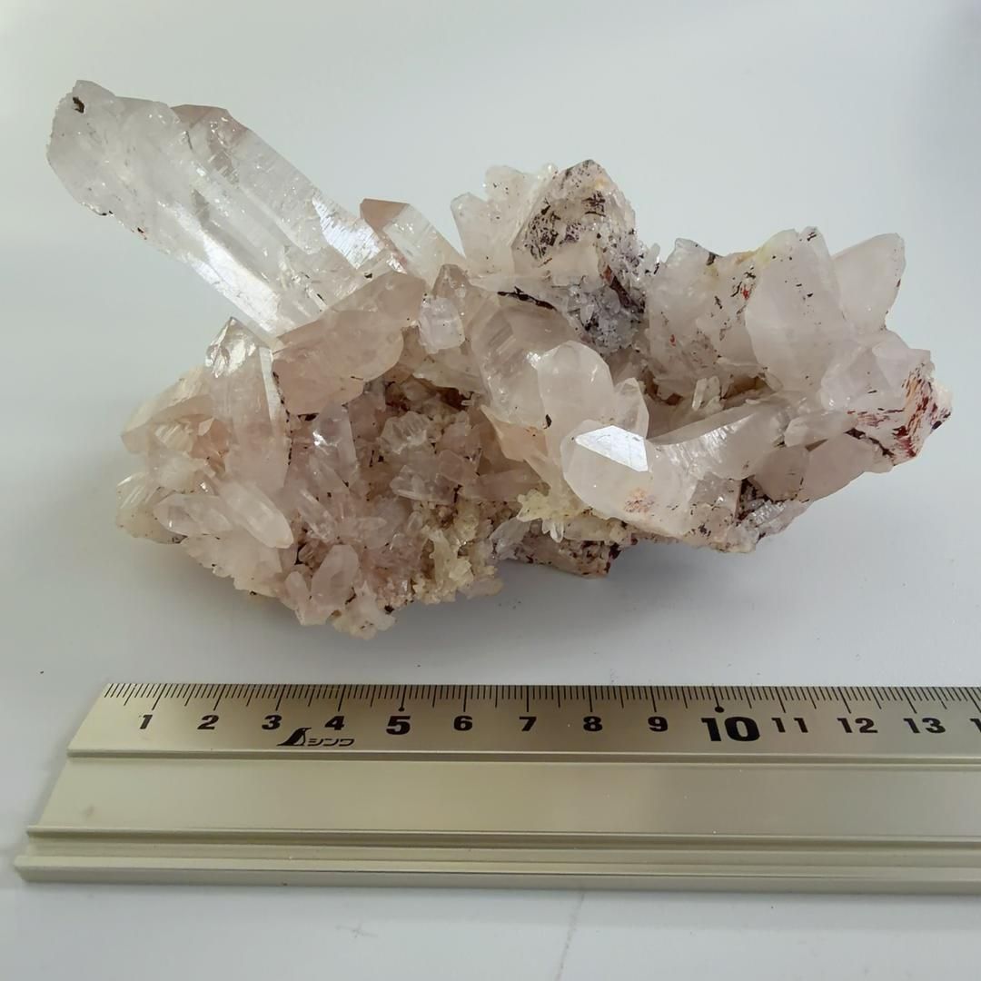 超BIG ヒマラヤ水晶 天然ピンク マニカラン産 クラスター6.8