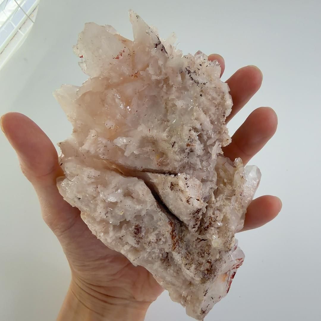 超BIG ヒマラヤ水晶 天然ピンク マニカラン産 クラスター6.8