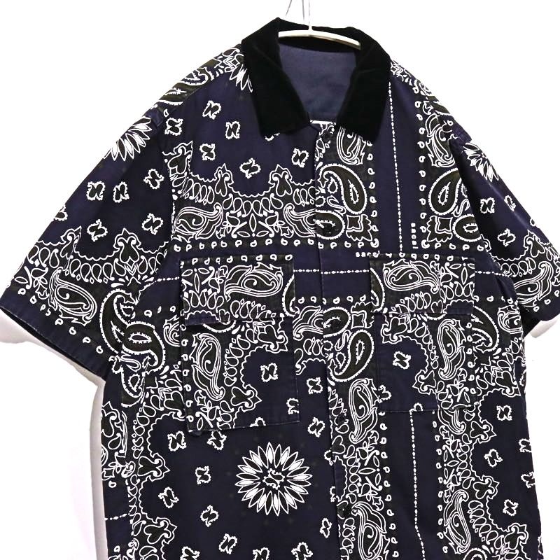 中古A】サイズ 4 XL サカイ sacai 23SS バンダナプリントシャツ