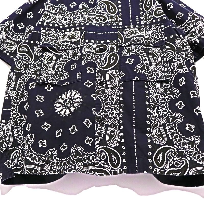 中古A】サイズ 4 XL サカイ sacai 23SS バンダナプリントシャツ