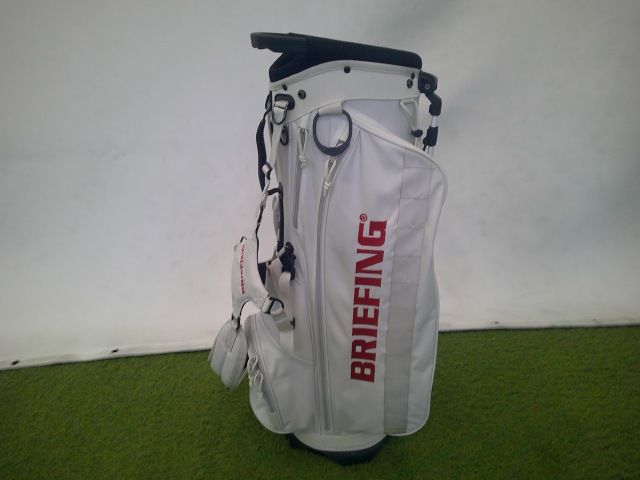 BRIEFING キャディバッグ CR-4 used 中古 その他 BRIEFING CR-4 ホワイト スタンド式キャディバッグ//0