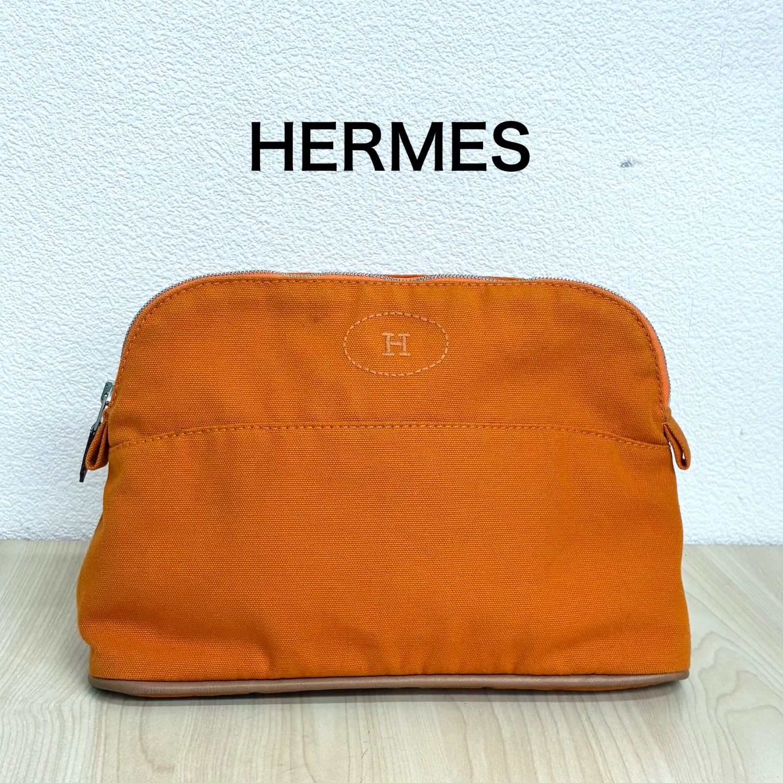 【エルメスHERMES】ボリードポーチMM オレンジ ⭐︎